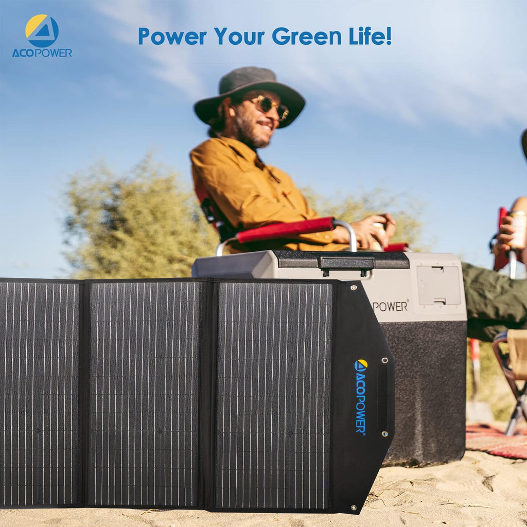 ACOPower Foldable Solar Panel Kit Suitcase --- 90W, 120W