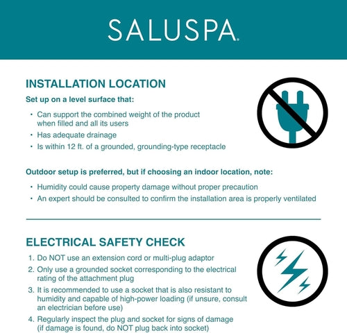 7 Person Round Inflatable Hot Tub 180 Jets